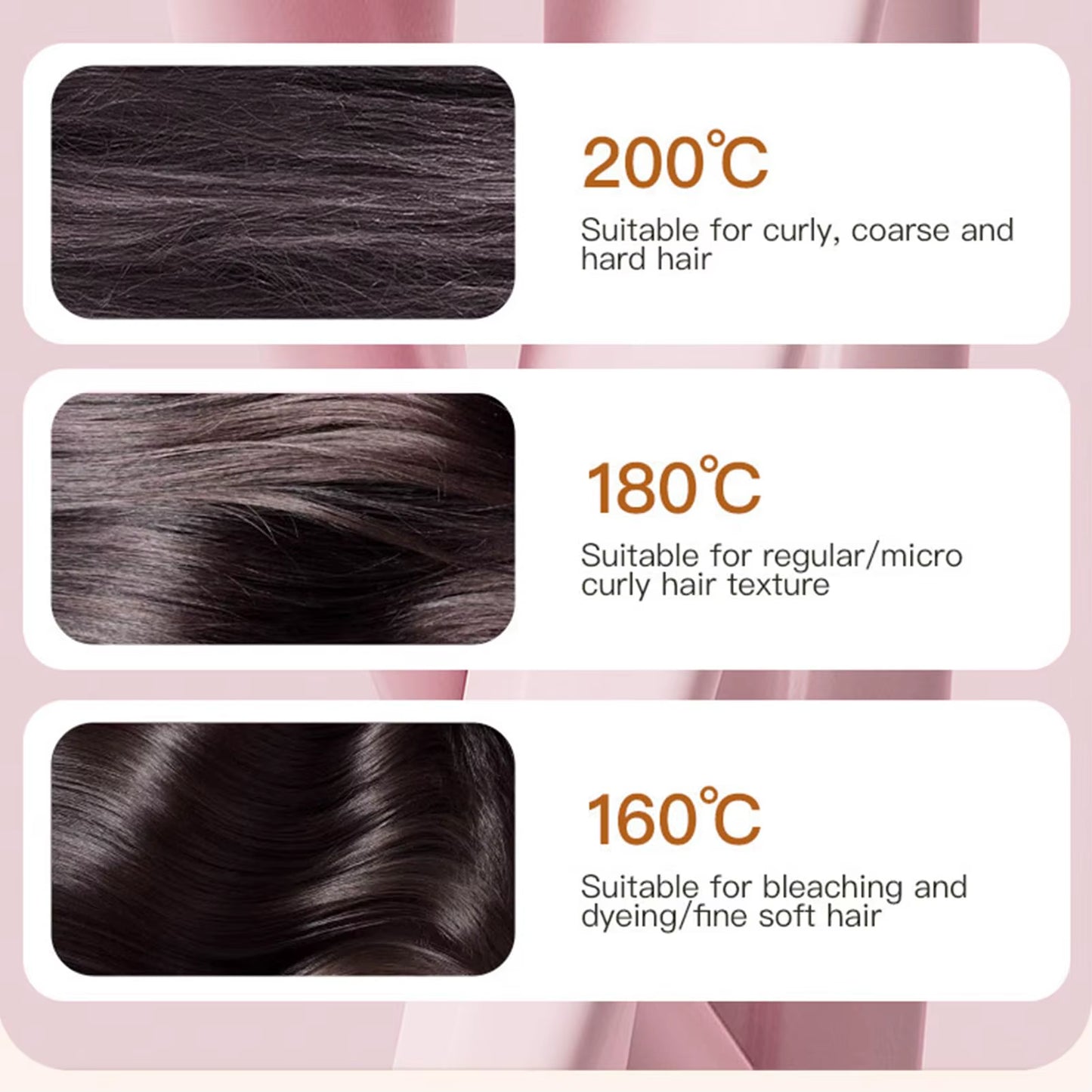 Mini Alisadora Portatil Hair Straightener cepillo de planchado anti quemado
